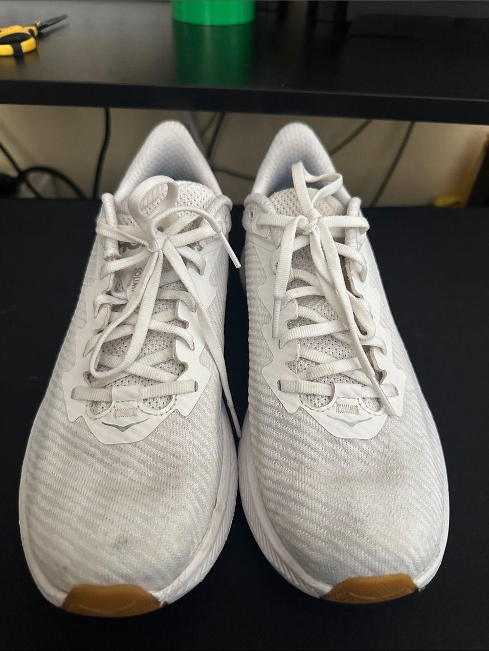 Hoka solimar women White Athletic Running Shoes